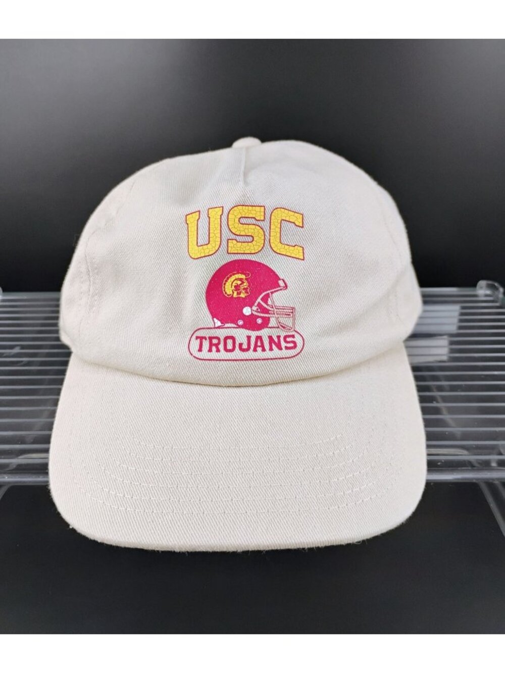 USC Trojans Adjustable Beige Baseball Cap One Size OSFM
